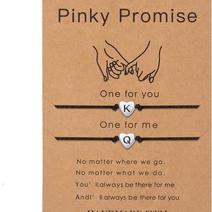 SANNYRA Pinky Promise Bracelets Friendship Couple Distance Matching Bracelet